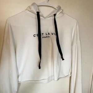 crop top hoodie